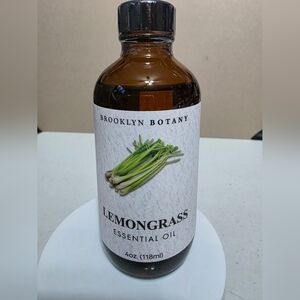 Lemongrass Essential Oil - Brown Glass Bottle
